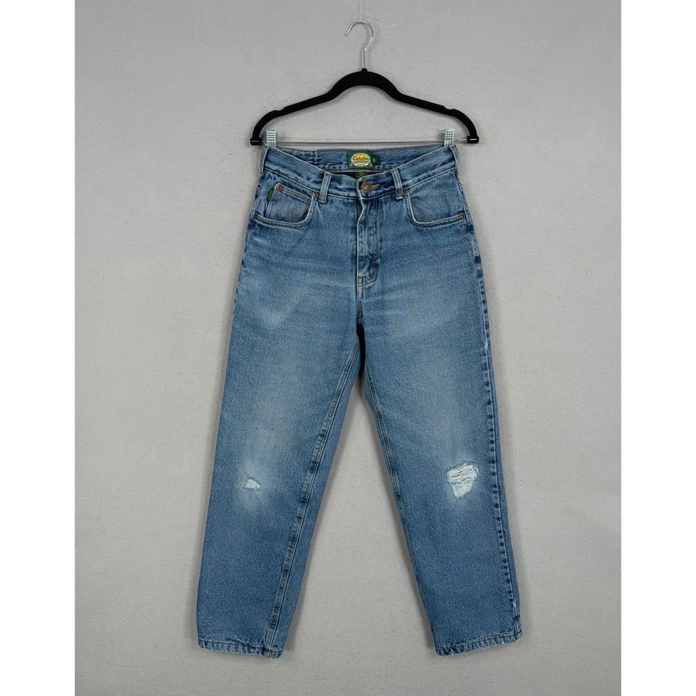 Vintage Cabelas Jeans Mens 30 Blue Fleece Lined Distressed Outdoor Gorpcore
